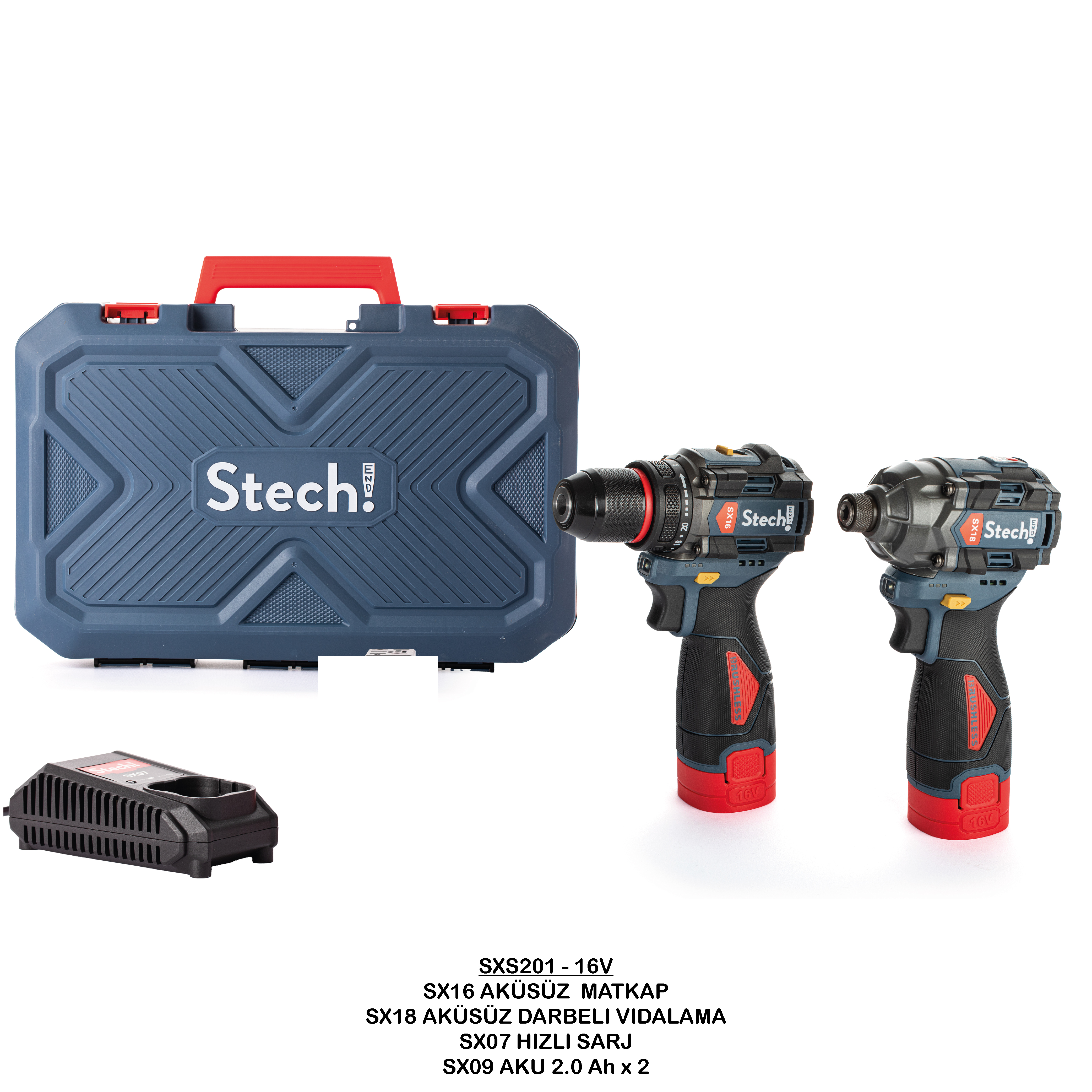 STECHEND SXS 201 AKÜLÜ SET 16 V (SX16-SX18)